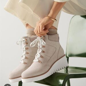 Natural Women's Zerøgrand City Wedge Waterproof Hiker Boots